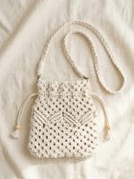 Macrame Crossbody Bag – Handmade Cotton Summer Purse - Image 7