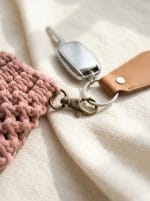 Macrame Keychain Pouch – Personalized Mini Handmade Bag - Image 5