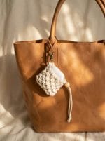 Macrame Keychain Pouch – Personalized Mini Handmade Bag - Image 6