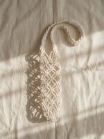 Macrame Bottle Holder – Handmade Cotton Carrier