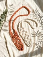 Macrame Bottle Holder – Handmade Cotton Carrier - Image 5