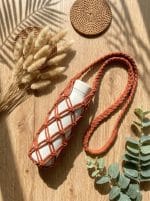 Macrame Bottle Holder – Handmade Cotton Carrier - Image 8