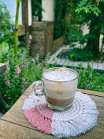 Macrame Round Coaster – Handmade Cotton Table Mat - Image 2