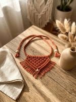 Macrame Pet Bandana – Handmade Cotton Scarf for Stylish Pets - Image 3