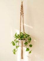 Macrame Plant Hanger – Handmade Cotton Pot Holder