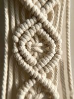 Macrame Plant Hanger – Long Handmade Cotton Rope Holder - Image 3