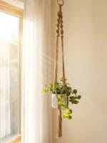 Macrame Plant Hanger – Handmade Cotton Pot Holder - Image 4