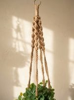 Macrame Plant Hanger – Handmade Cotton Pot Holder - Image 6