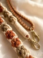 Macrame Cat Paw Phone Strap – Adjustable & Handmade - Image 2