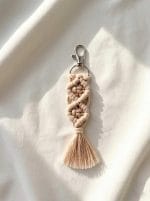 Macrame Keychain – Minimalist Handmade Charm