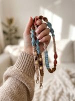 Macrame Phone Strap – Handmade Colorful Lanyard with Beads - Image 6