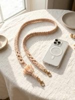 Macrame Phone Strap – Handmade with Tassel Charm - Image 6