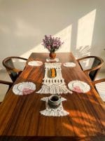 Macrame Table Runner – Handmade Cotton Décor for Cozy Tables - Image 8