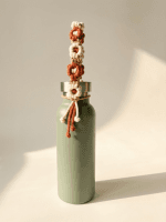 Handmade Macramé Cup & Bottle Strap with Daisy Knot Accents