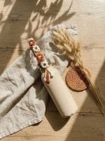 Handmade Macramé Cup & Bottle Strap with Daisy Knot Accents - Image 7