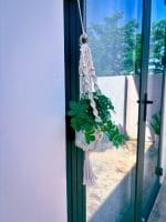 Mini Macrame Plant Hanger – Boho Décor for Small Pots - Image 2
