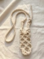 Macramé Bottle Holder with Adjustable Strap