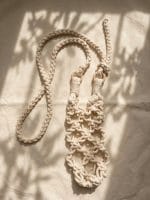 Macramé Bottle Holder with Adjustable Strap - Image 5