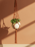 Macrame Plant Hanger – Terracotta Style - Image 3