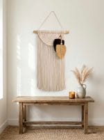 Macrame Wall Hanging with Leaves – Handmade Boho Decor - Image 7