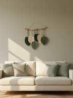 Handmade Macrame Leaf Wall Hanging – Boho Decor - Image 6