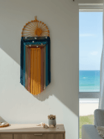Macrame Sea & Sunset Wall Hanging – Bring Coastal Serenity to Your Home - Image 2