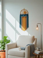 Macrame Sea & Sunset Wall Hanging – Bring Coastal Serenity to Your Home - Image 3