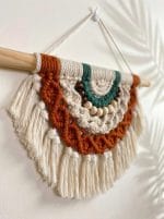 Macrame Half Mandala Wall Hanging – Handmade Boho Wall Art - Image 5