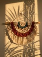 Macrame Half Mandala Wall Hanging – Handmade Boho Wall Art - Image 6