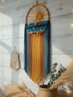 Macrame Sea & Sunset Wall Hanging – Bring Coastal Serenity to Your Home - Image 4