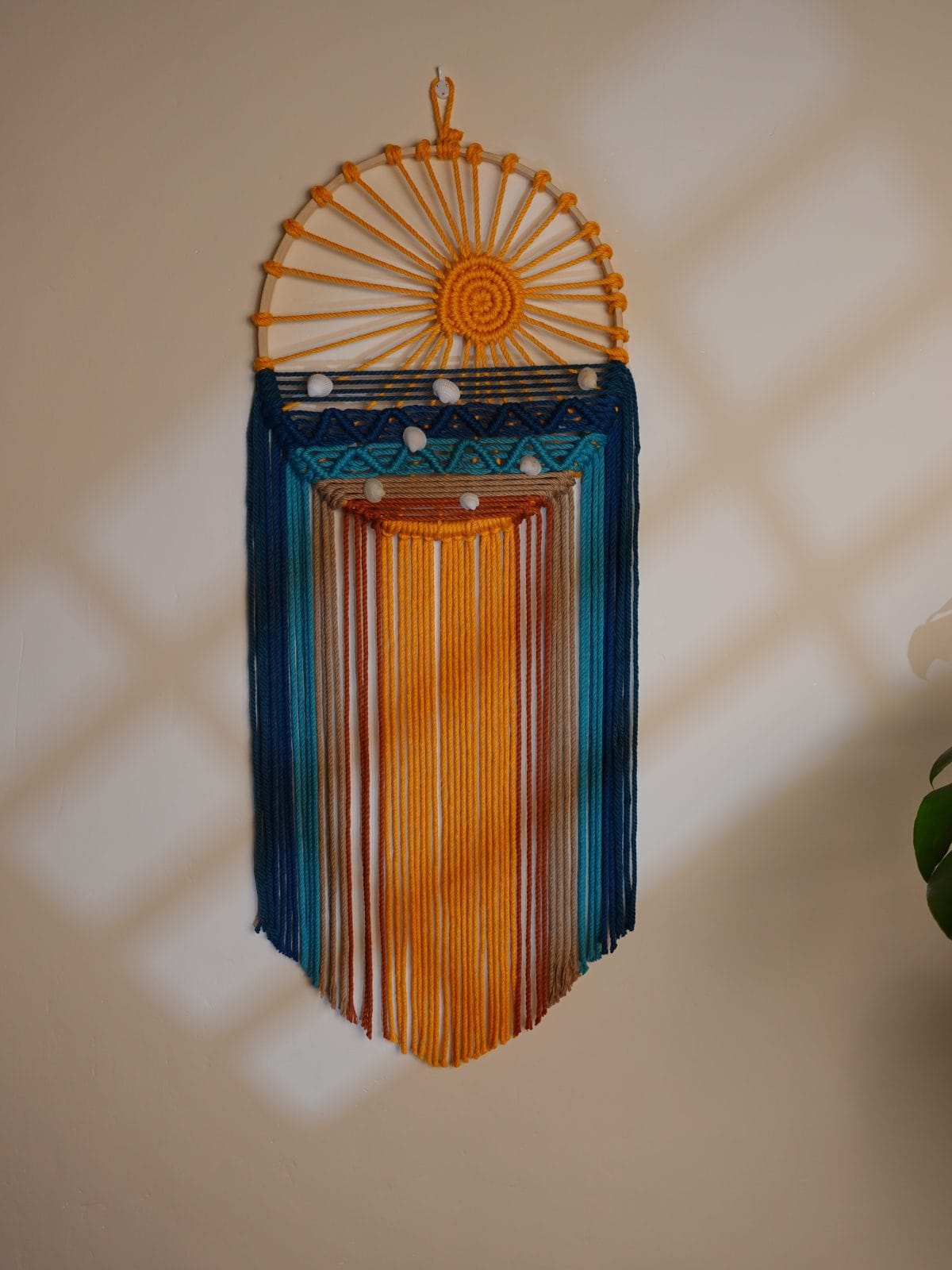 Macrame Sea & Sunset Wall Hanging – Bring Coastal Serenity to Your Home - Image 5