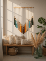 Macrame Tassel Wall Hanging – Large Boho Wall Decor - Image 5