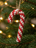 Christmas Decor Macrame Set – Handmade Ornaments & Wall Hanging - Image 6