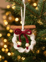 Christmas Decor Macrame Set – Handmade Ornaments & Wall Hanging - Image 7