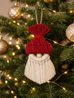 Christmas Decor Macrame Set – Handmade Ornaments & Wall Hanging - Image 5