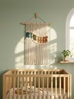 Macrame Rainbow Wall Hanging – Handmade Boho Wall Decor - Image 3
