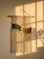 Macrame Rainbow Wall Hanging – Handmade Boho Wall Decor - Image 4