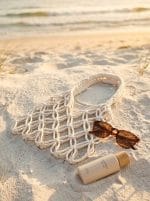 Macrame Net Bag – Handmade Boho Tote Bag - Image 2