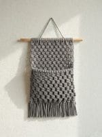 Macrame Wall Pocket – Handmade Boho Wall Organizer - Image 2