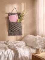 Macrame Wall Pocket – Handmade Boho Wall Organizer - Image 5