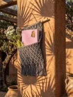Macrame Wall Pocket – Handmade Boho Wall Organizer - Image 6