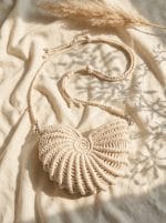 Macrame Shell Bag – Handmade Boho Crossbody Bag - Image 6