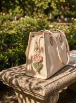 Macrame Flower Keychain – Handmade Boho Accessories - Image 4
